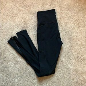 Athleta Full Length Zipper Leggings